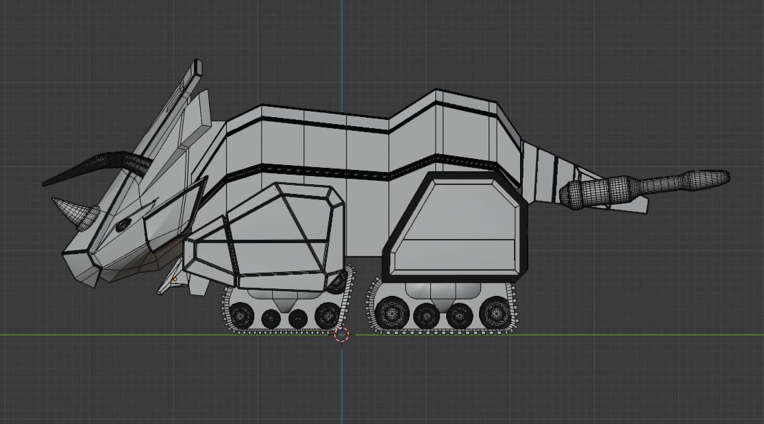 Triceratops Dinozord - Power Ranger 3D model_6