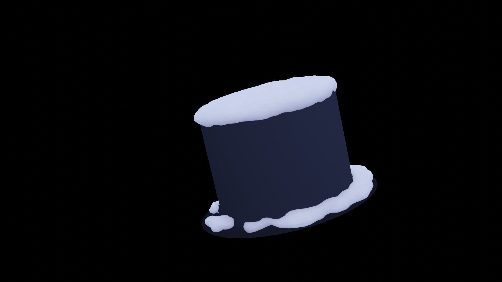 Snowman Low-poly 3D model_11