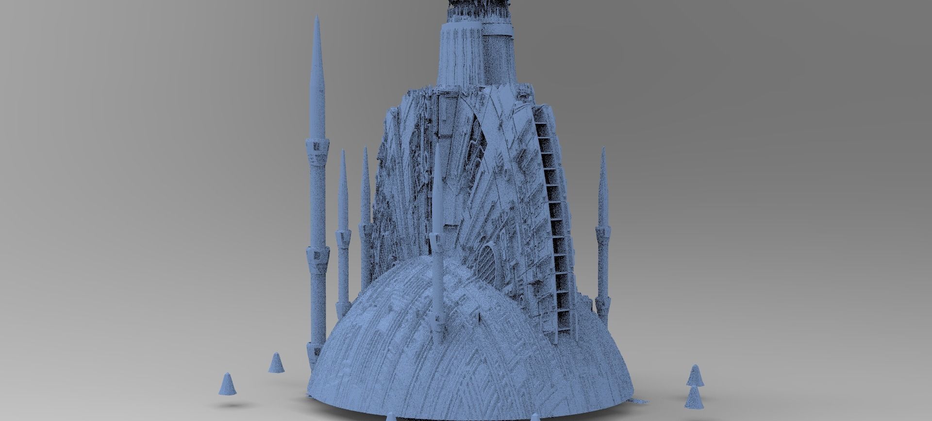 Alien Prometheus temples 8  3D model_1