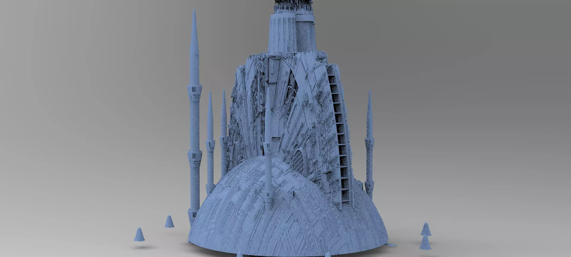 Alien Prometheus temples 8  3D model_0