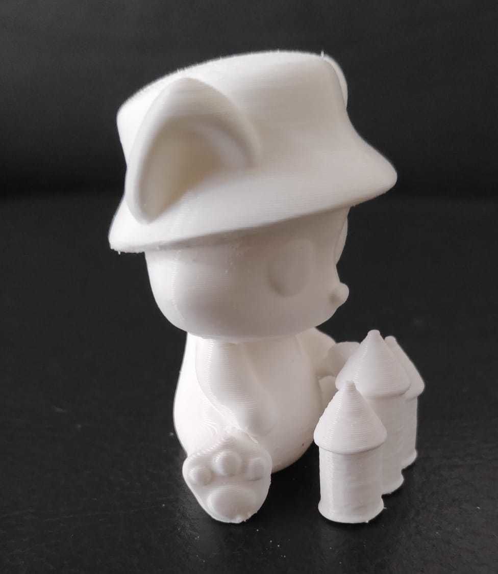 Fox Sand Castle 3D print model_9