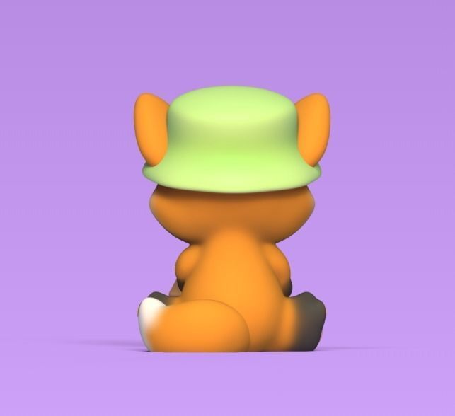 Fox Sand Castle 3D print model_3