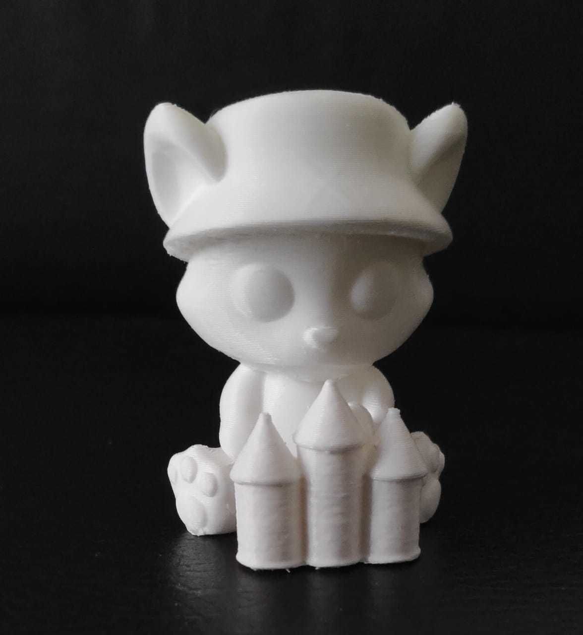 Fox Sand Castle 3D print model_4