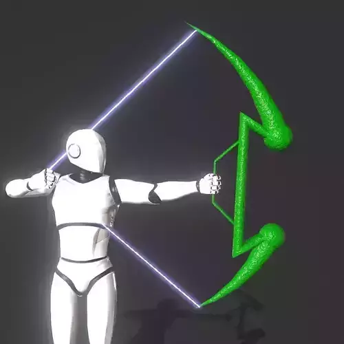 Strange bow Low-poly 3D model