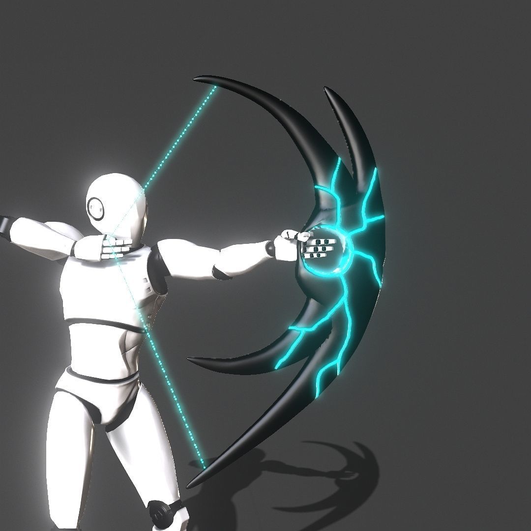 Hole Bow Low-poly 3D model_1