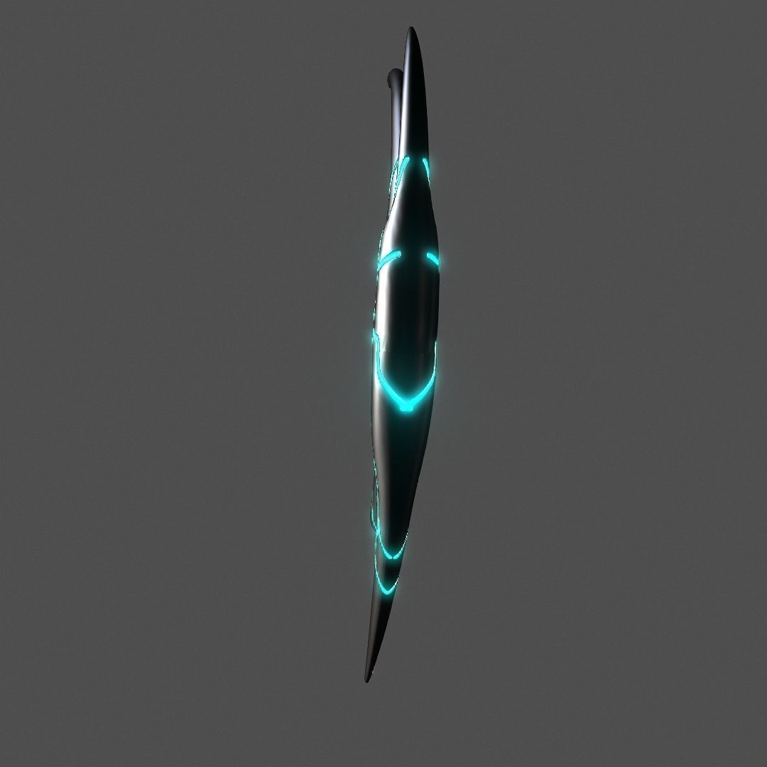 Hole Bow Low-poly 3D model_5