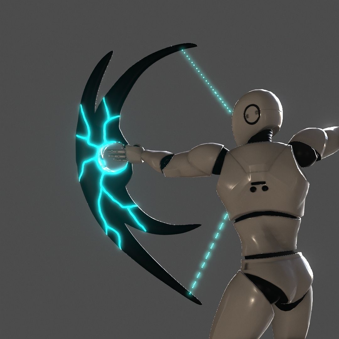 Hole Bow Low-poly 3D model_20