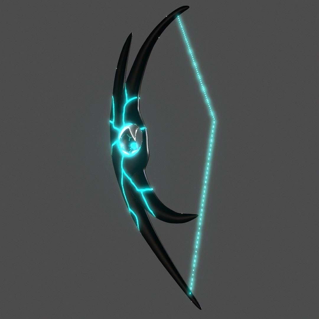 Hole Bow Low-poly 3D model_10
