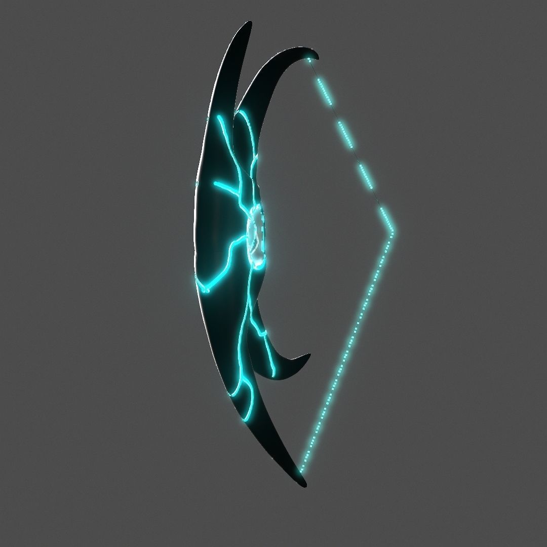 Hole Bow Low-poly 3D model_6