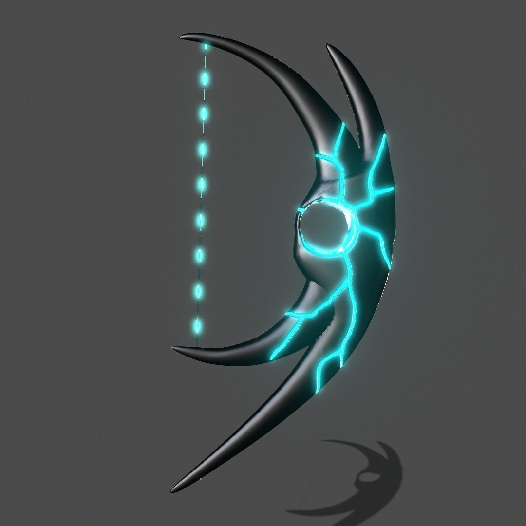 Hole Bow Low-poly 3D model_11