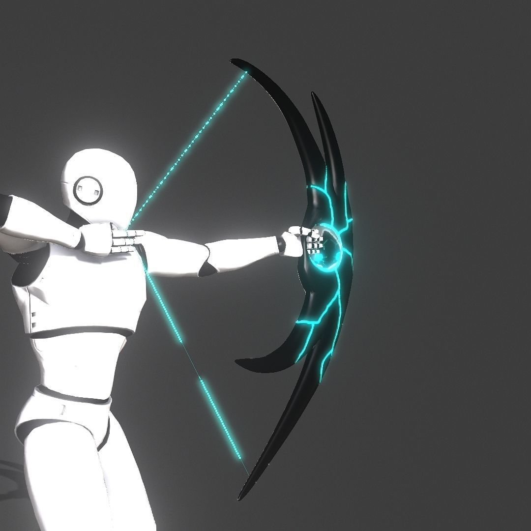 Hole Bow Low-poly 3D model_22