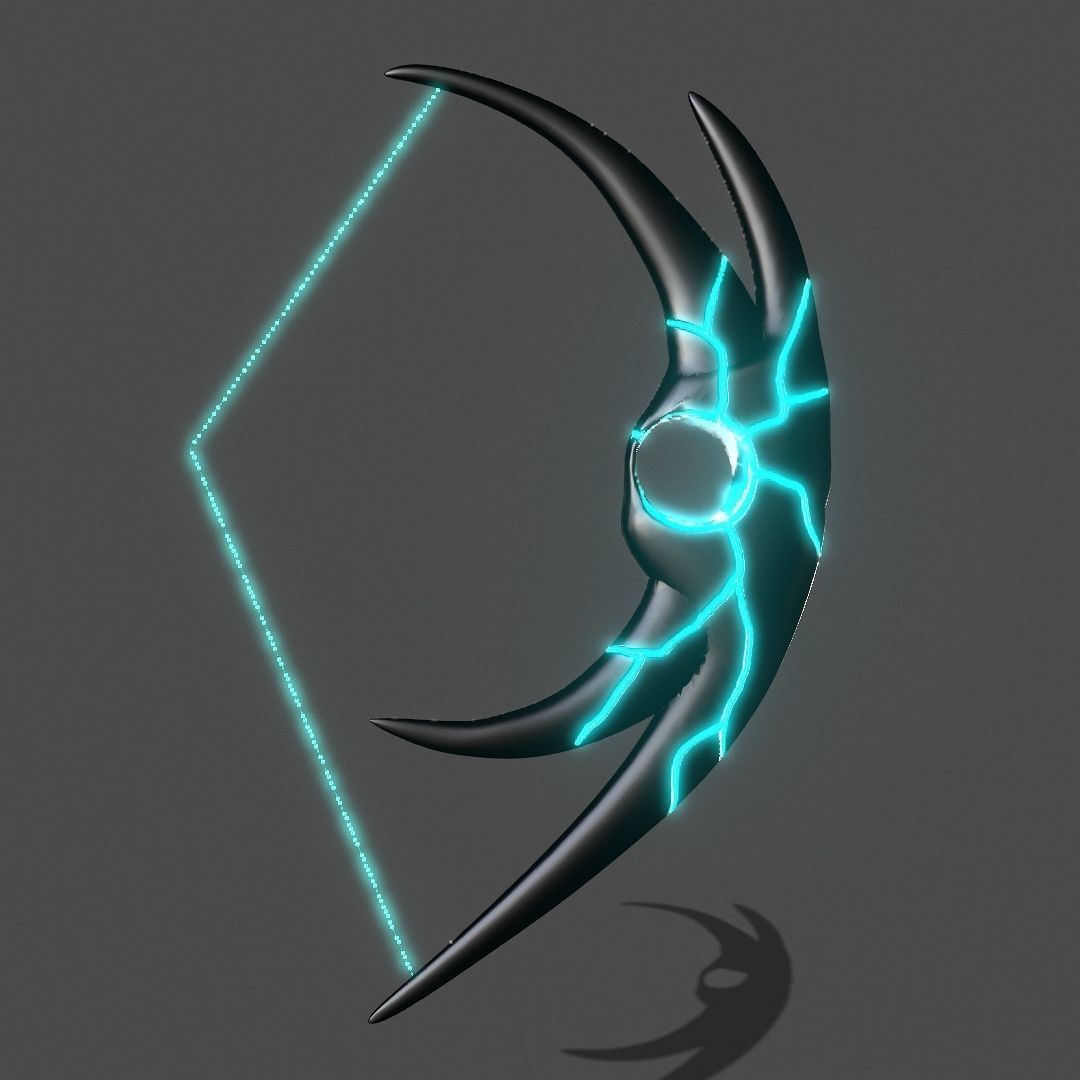 Hole Bow Low-poly 3D model_2
