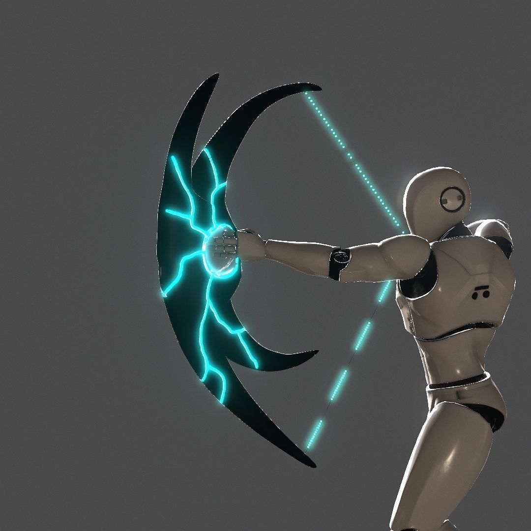Hole Bow Low-poly 3D model_18