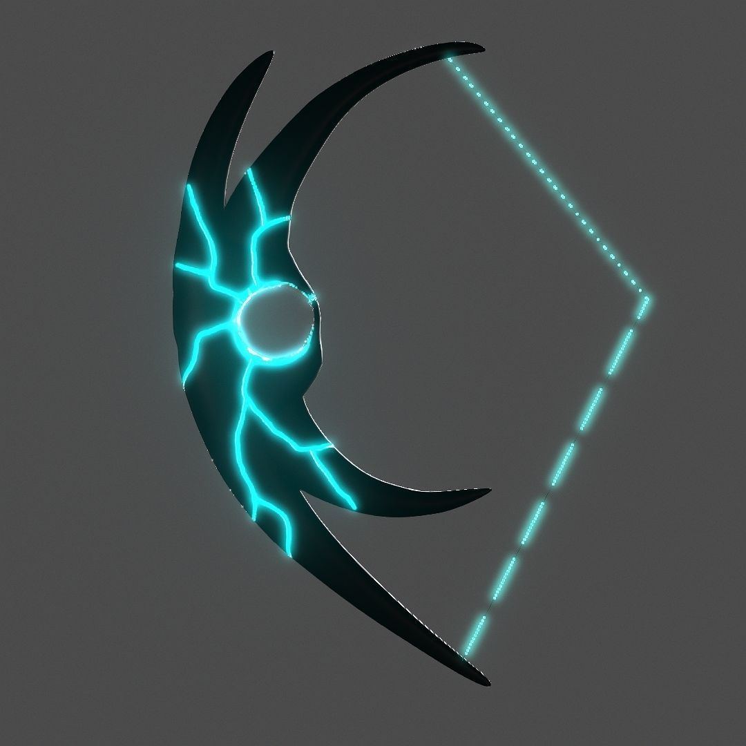 Hole Bow Low-poly 3D model_8