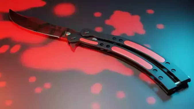 Butterfly Knife Free 3D model