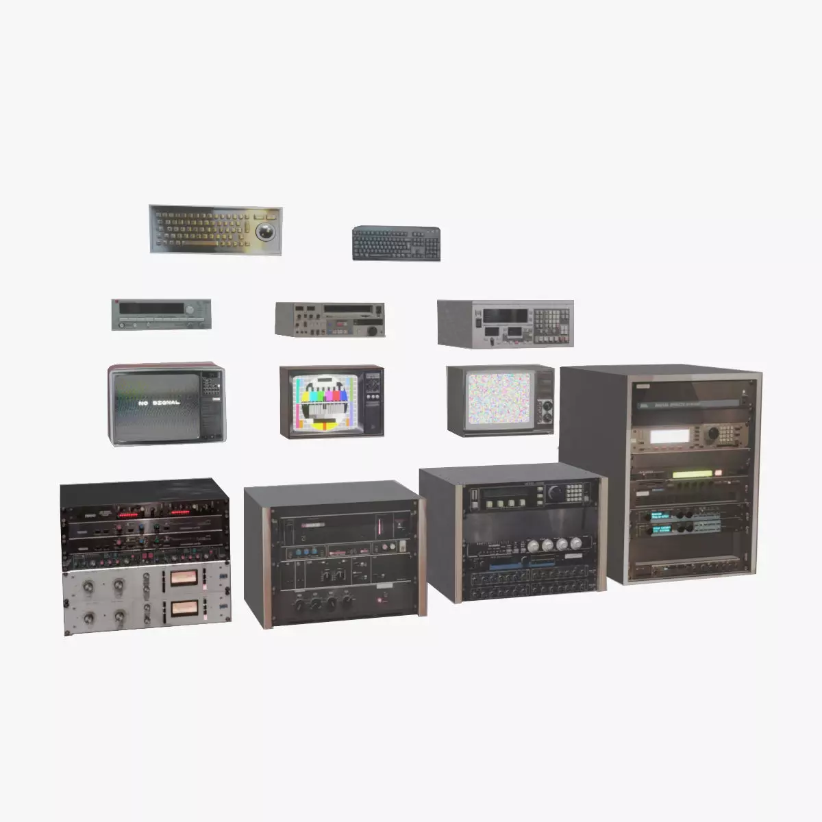 3D Audio-Video Equipment Pack Free 3D model_0