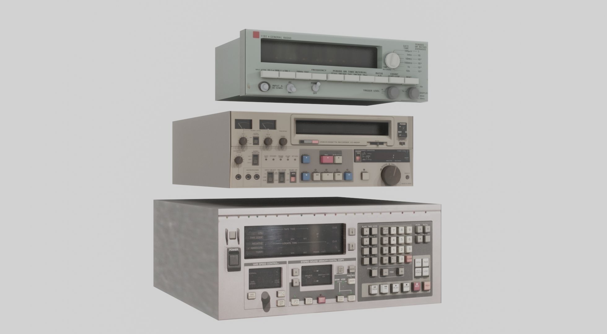 3D Audio-Video Equipment Pack Free 3D model_6