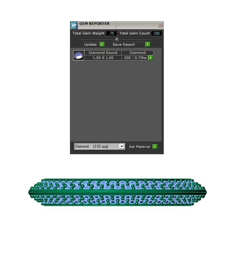 Ring320 gold band with diamonds 3D print model_6