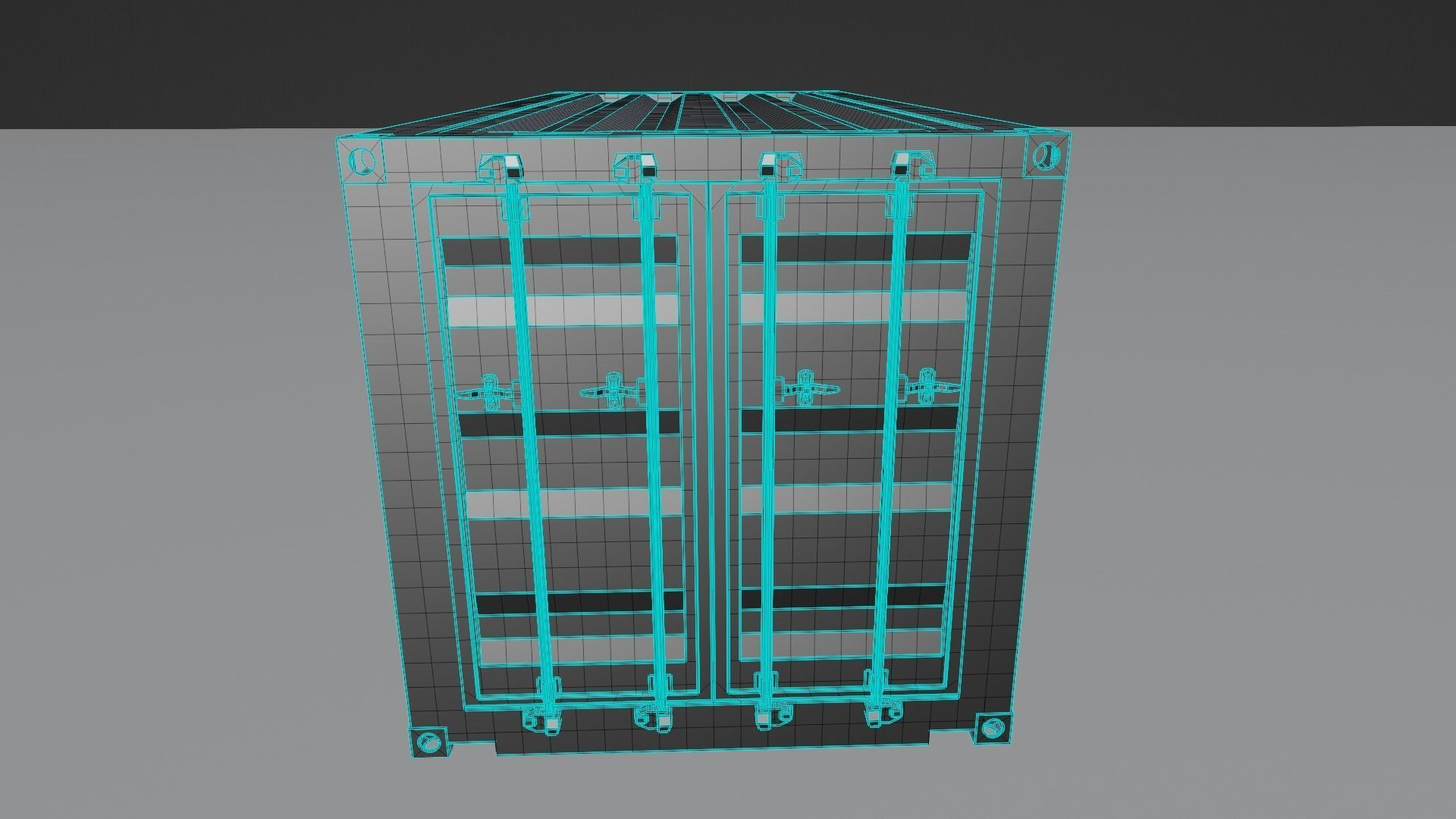 Shipping Container PBR low-poly game ready Low-poly 3D model_15