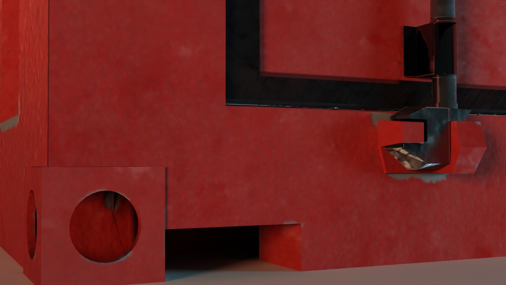 Shipping Container PBR low-poly game ready Low-poly 3D model_5