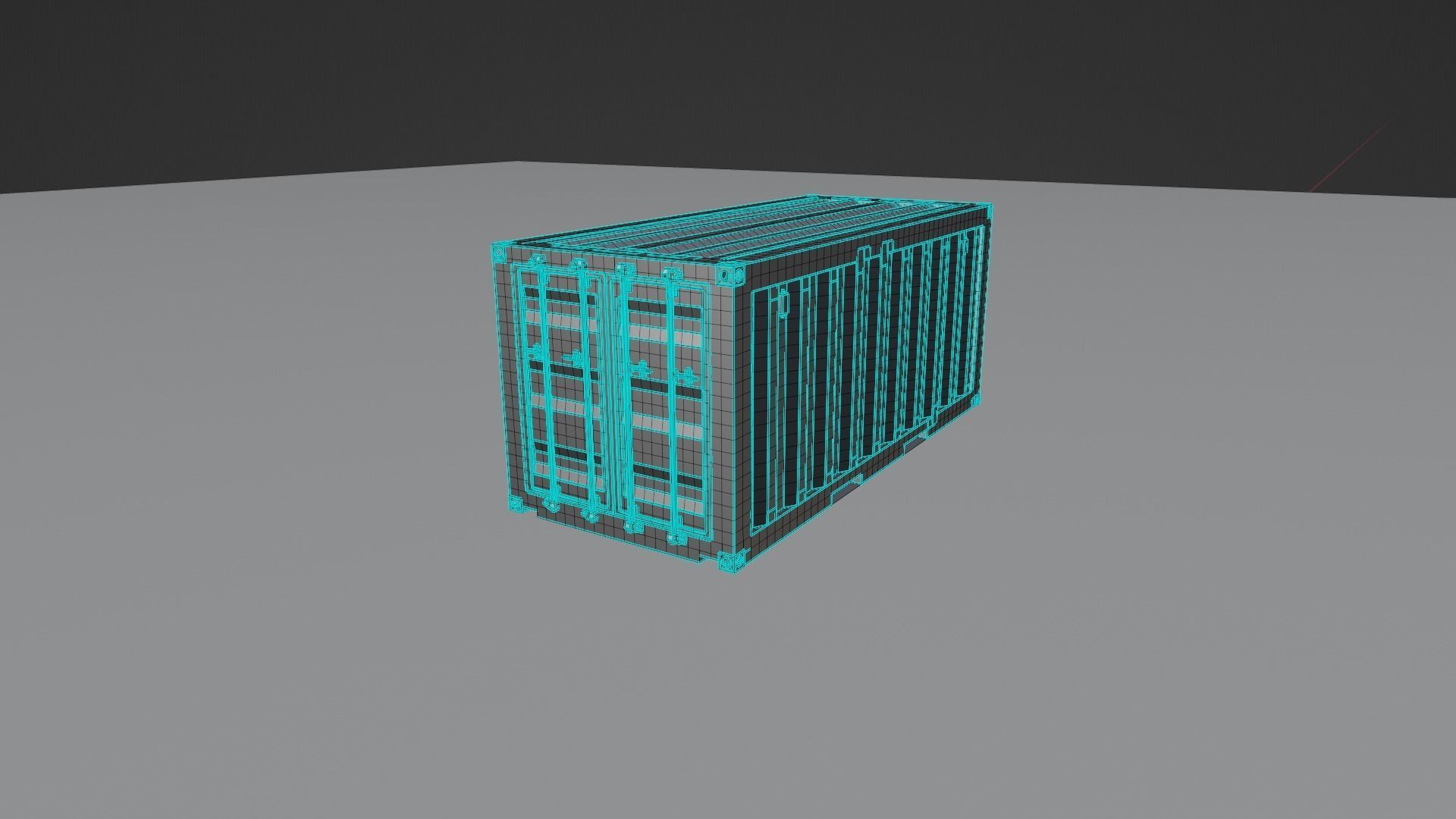 Shipping Container PBR low-poly game ready Low-poly 3D model_13