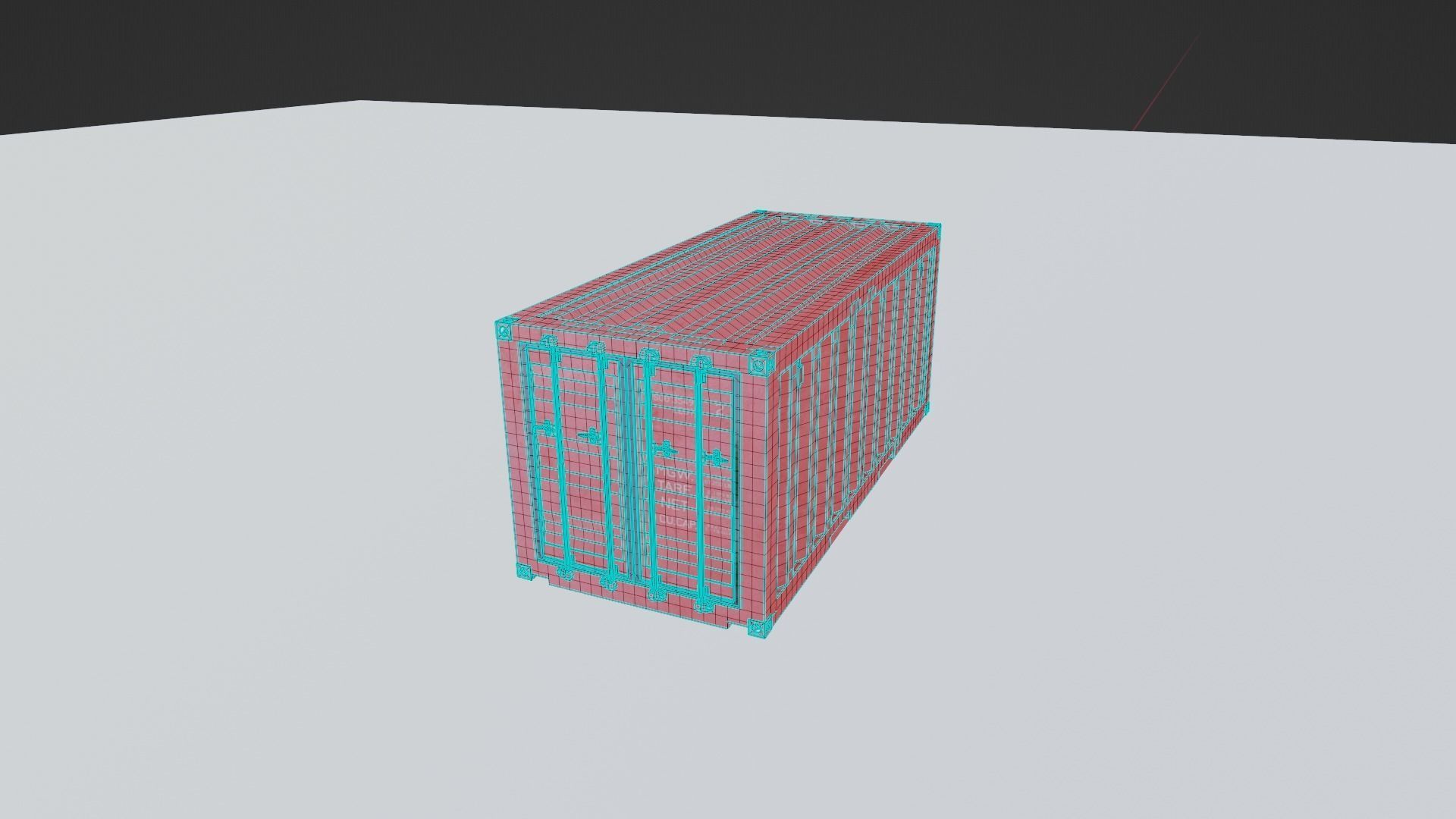 Shipping Container PBR low-poly game ready Low-poly 3D model_12