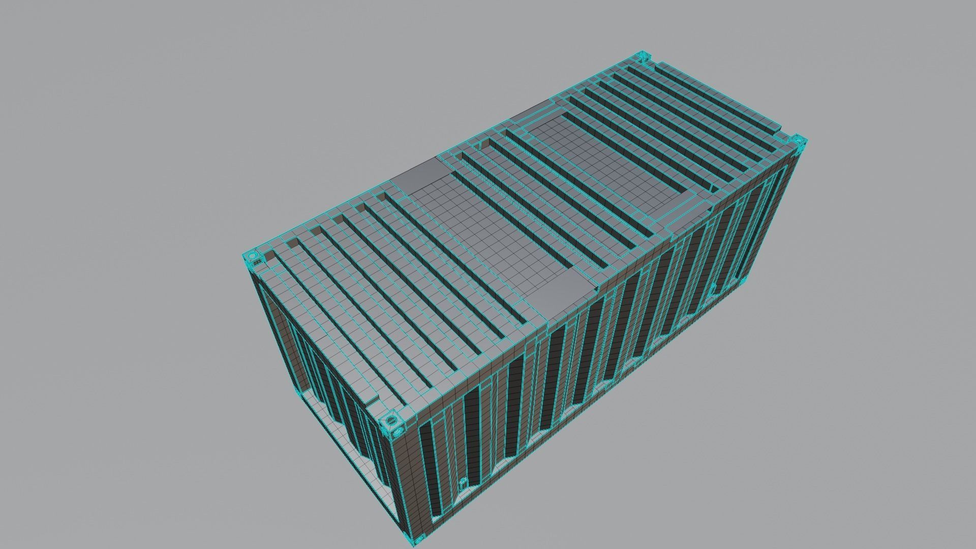 Shipping Container PBR low-poly game ready Low-poly 3D model_10