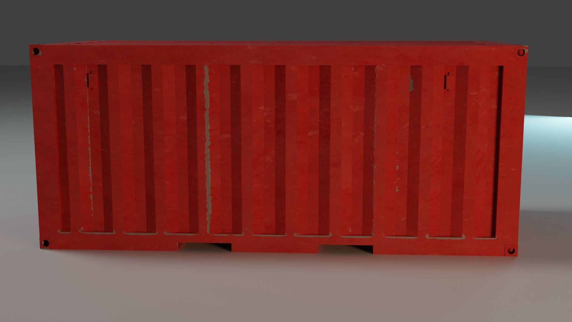 Shipping Container PBR low-poly game ready Low-poly 3D model_6