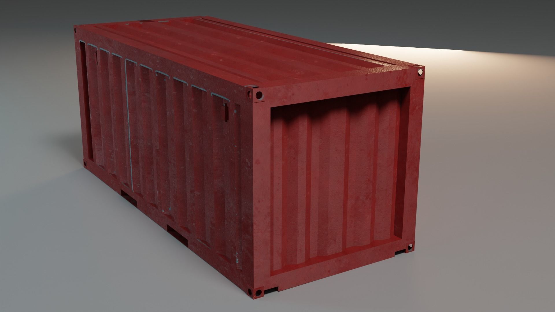 Shipping Container PBR low-poly game ready Low-poly 3D model_2