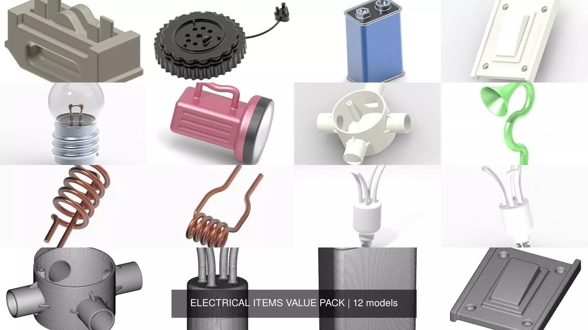 ELECTRICAL ITEMS VALUE PACK 3D Model Collection_0