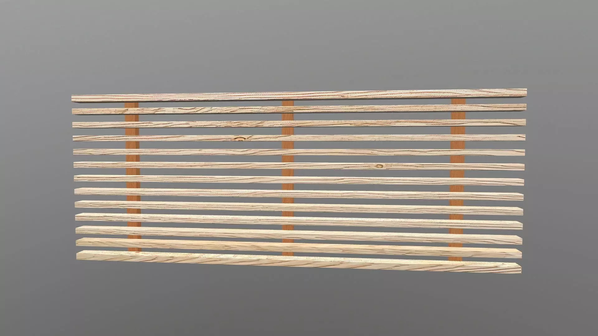 Wooden Fence 3D model_0