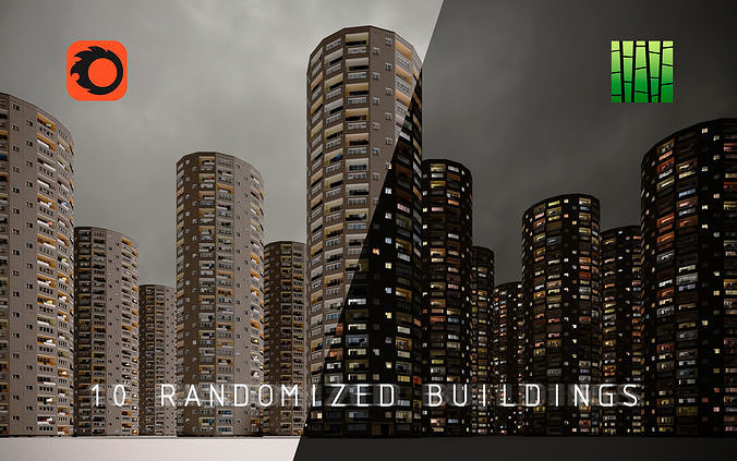 PRE-FABRICATED CONCRETE PANEL RESIDENTIAL BUILDINGS ASSET 3D model