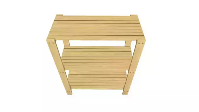 Wooden Rack 3D model