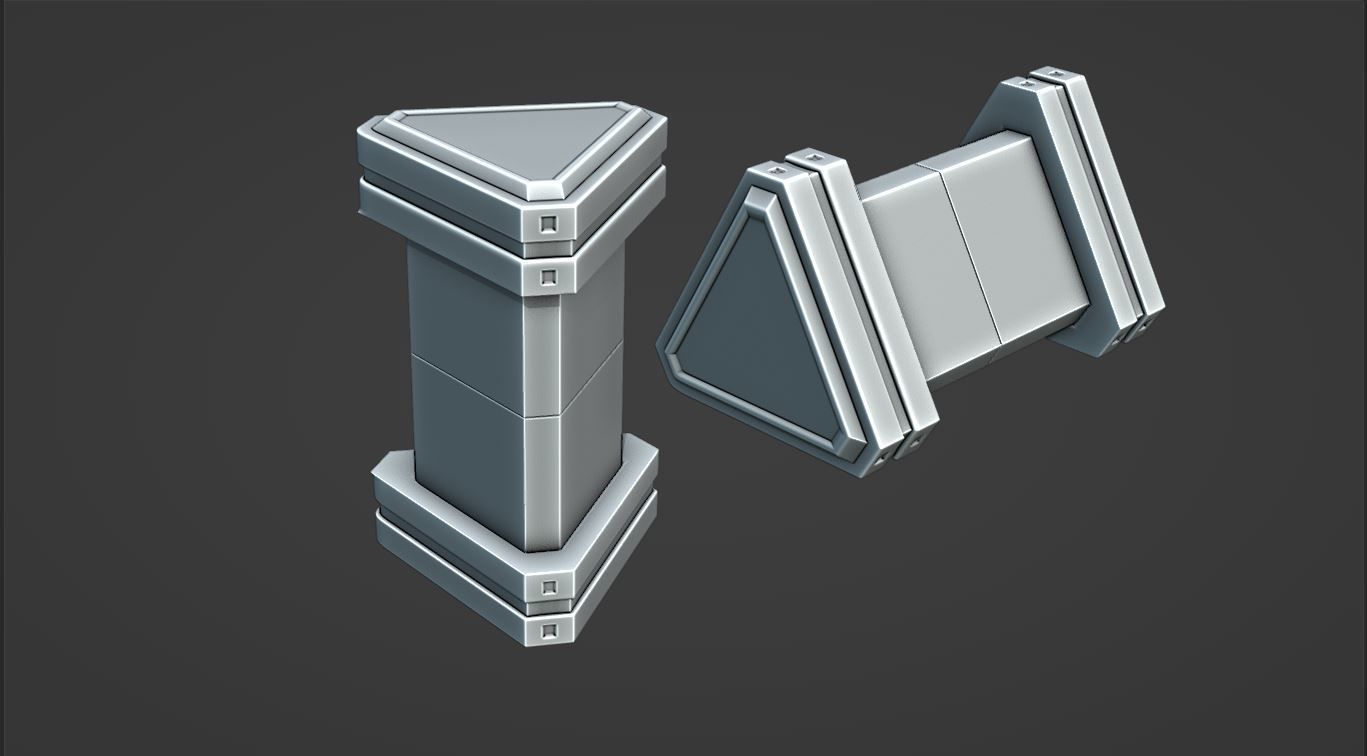 HardSurface - Sci-Fi Signal Tower 3D model_1