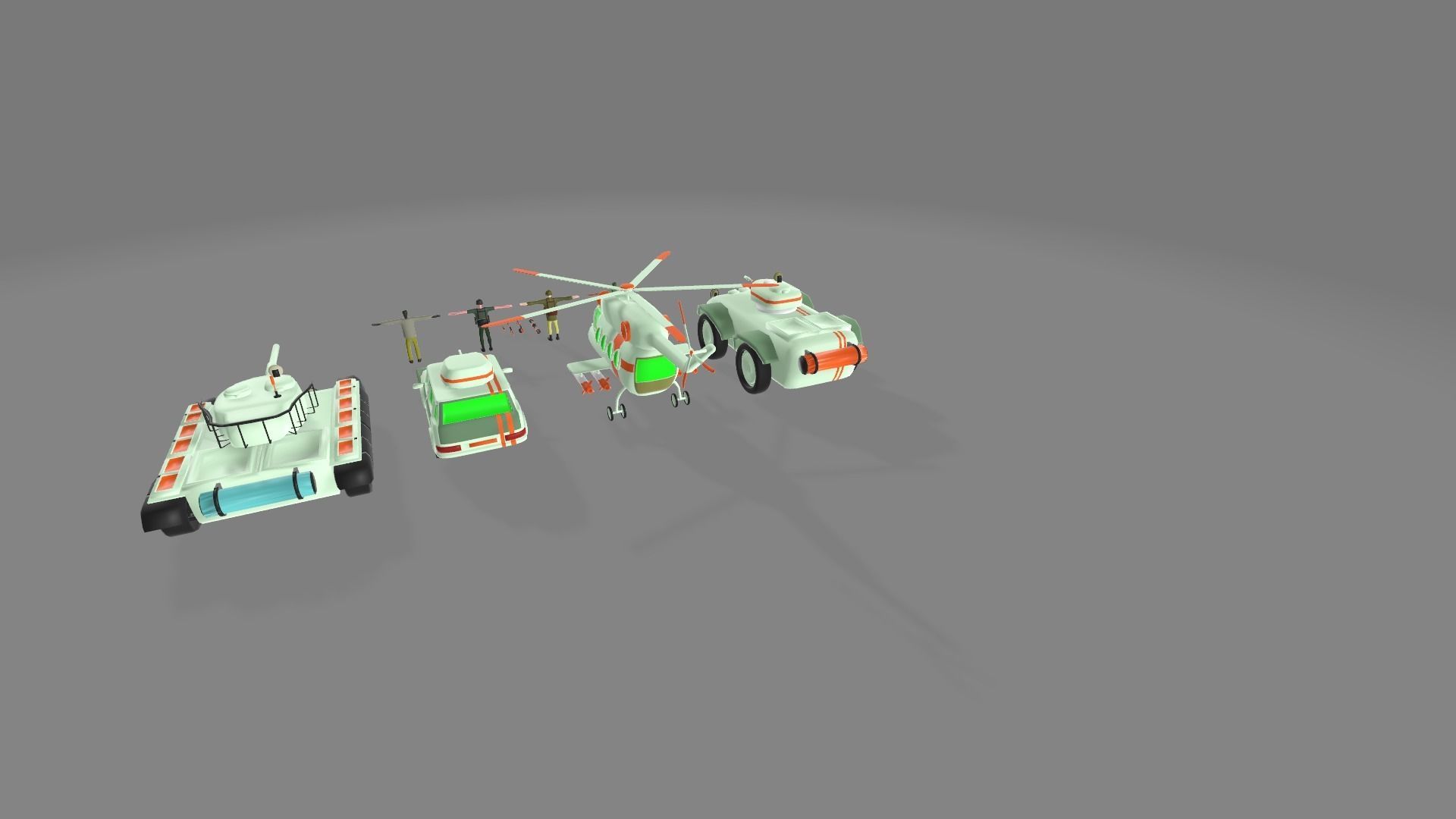 army pack 3D model_2