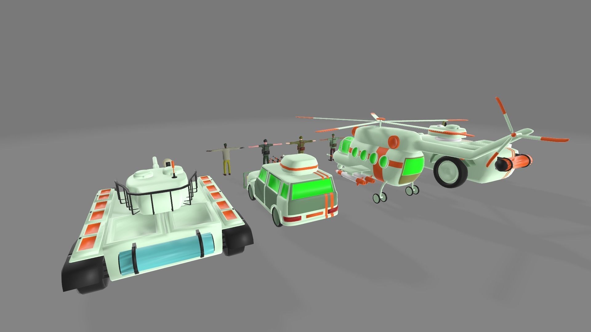 army pack 3D model_7