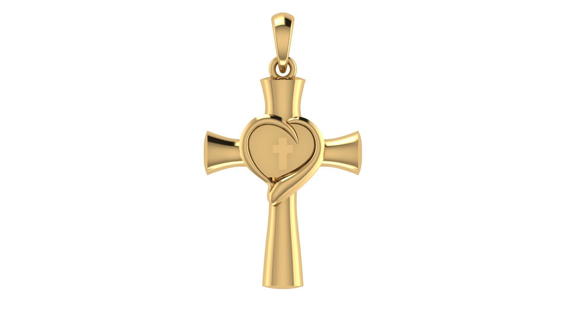 CROSS PENDANT CR151 3D print model_5