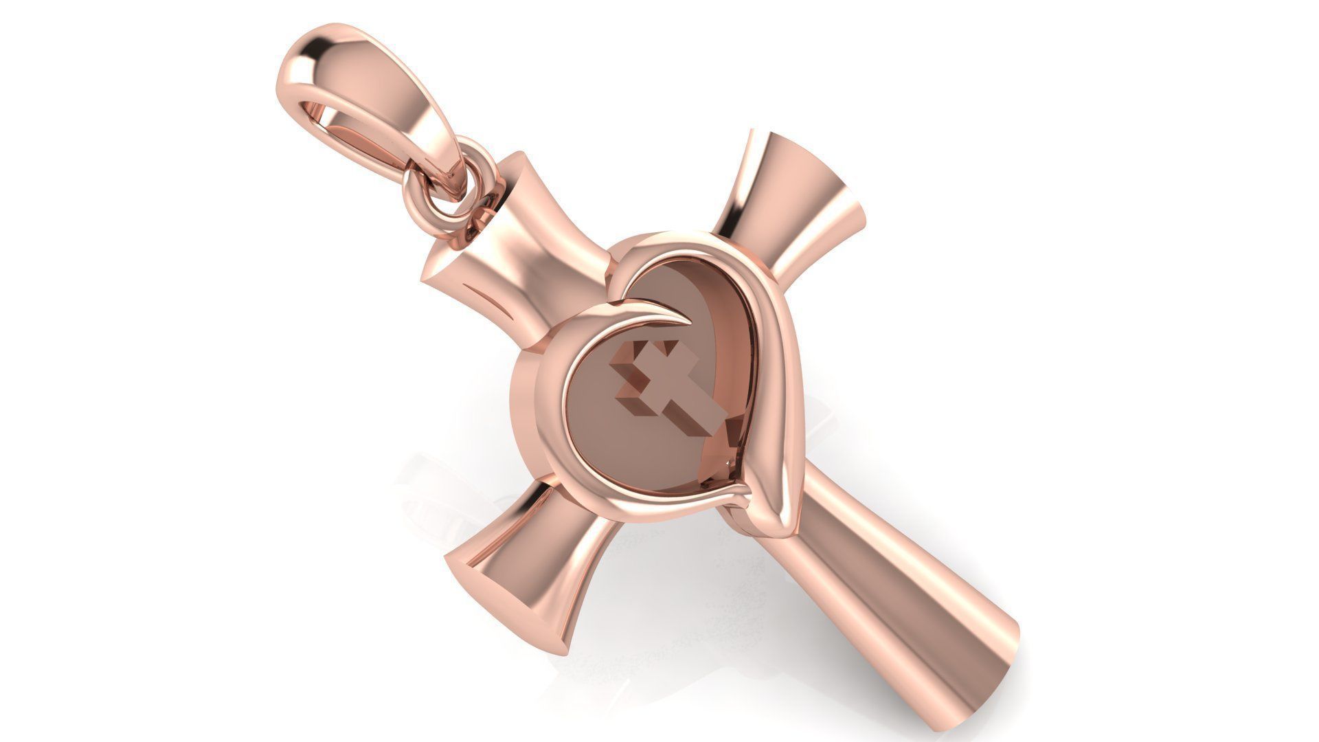 CROSS PENDANT CR151 3D print model_2