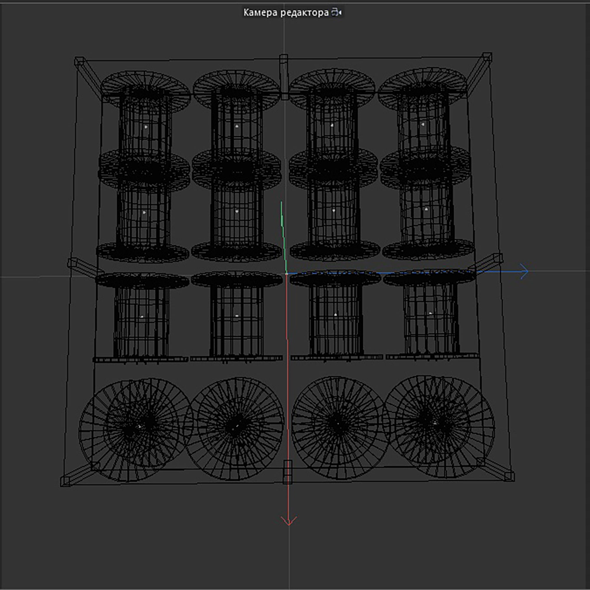 coil warehouse Low-poly 3D model_12