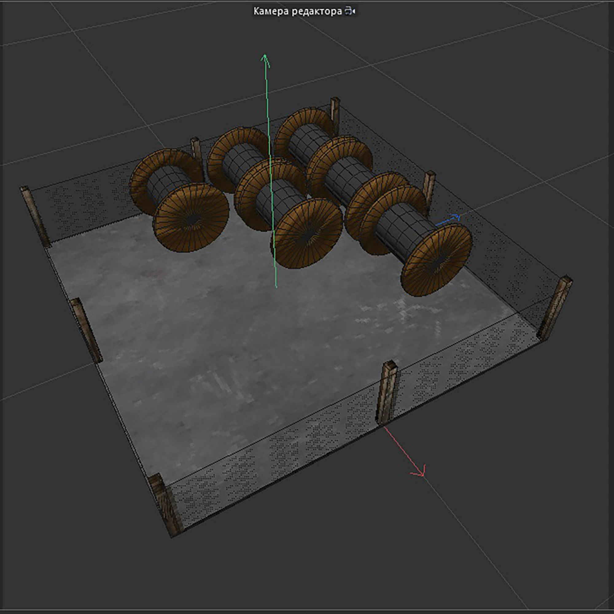 coil warehouse Low-poly 3D model_10
