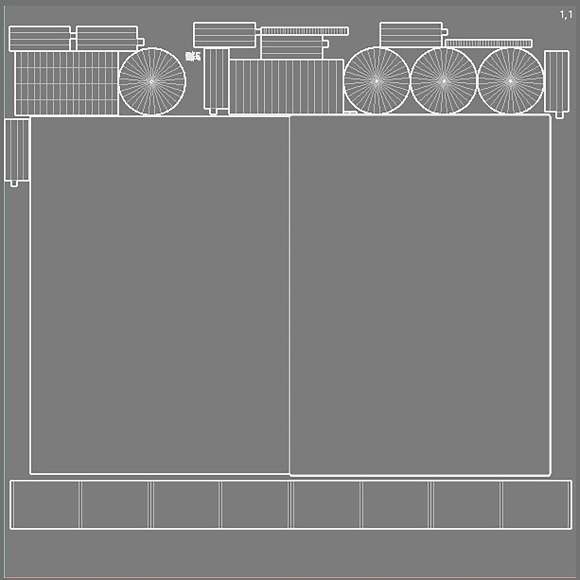 coil warehouse Low-poly 3D model_15