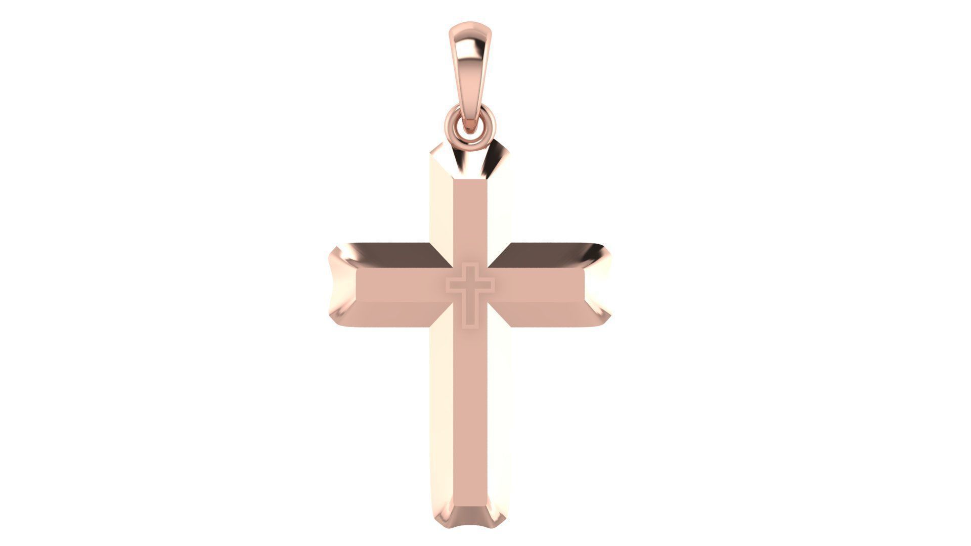 CROSS PENDANT CR152 3D print model_3