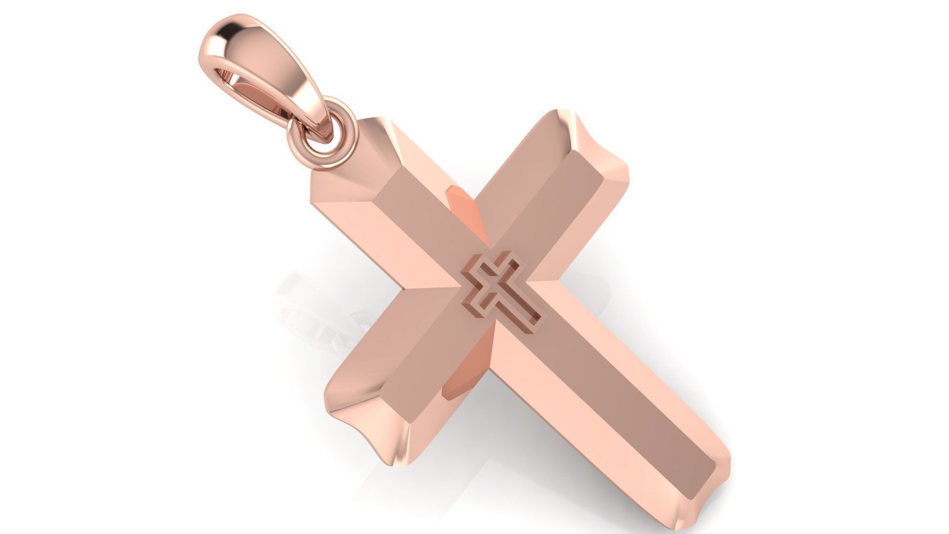 CROSS PENDANT CR152 3D print model_2
