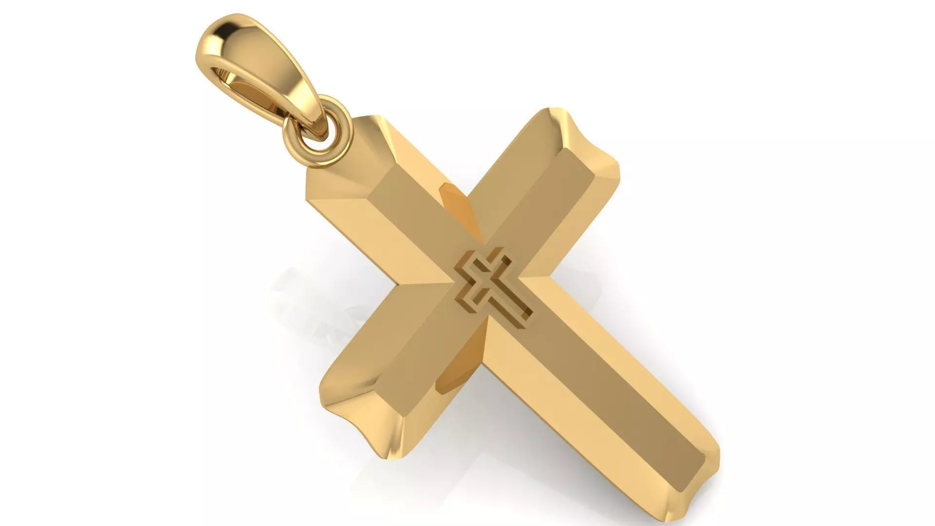 CROSS PENDANT CR152 3D print model_0