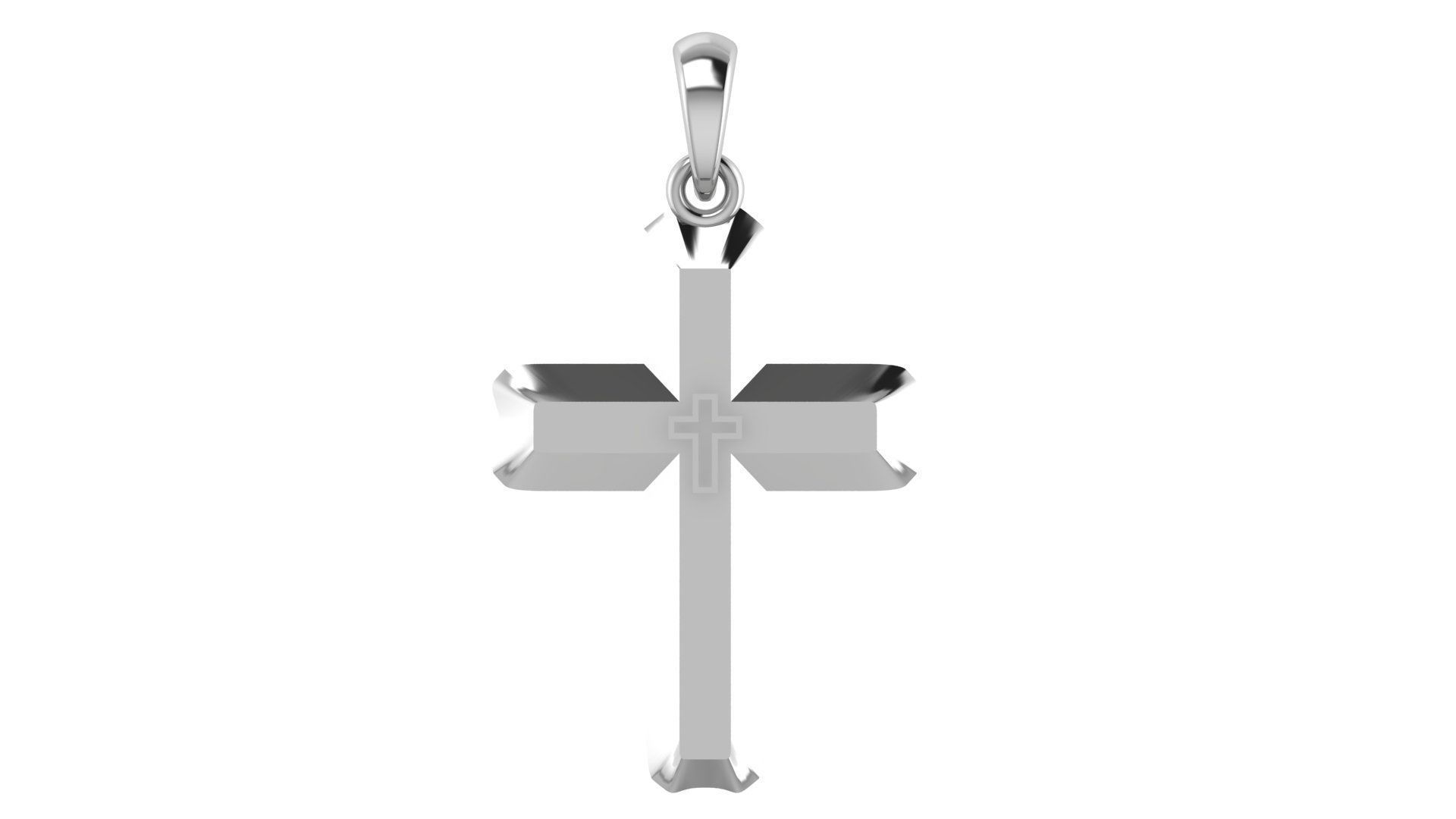 CROSS PENDANT CR152 3D print model_4