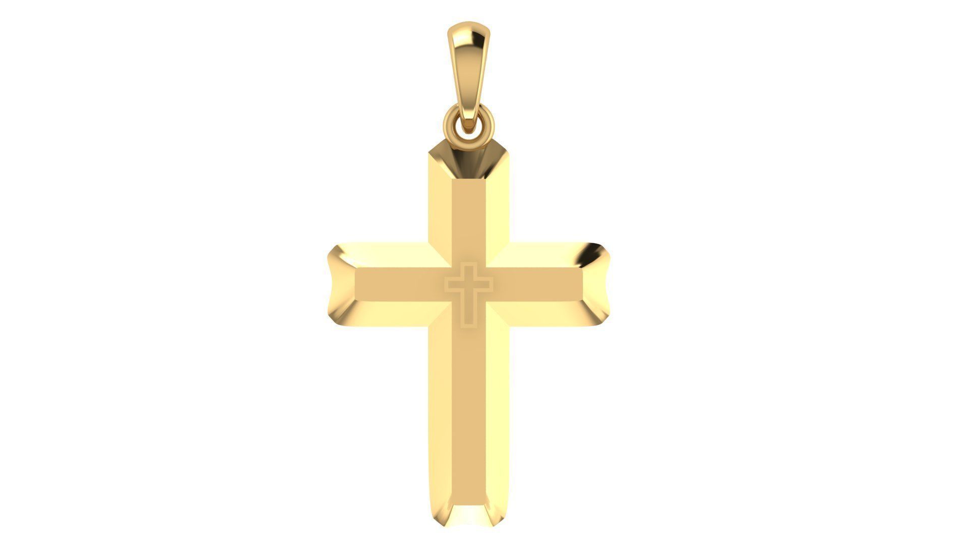 CROSS PENDANT CR152 3D print model_5