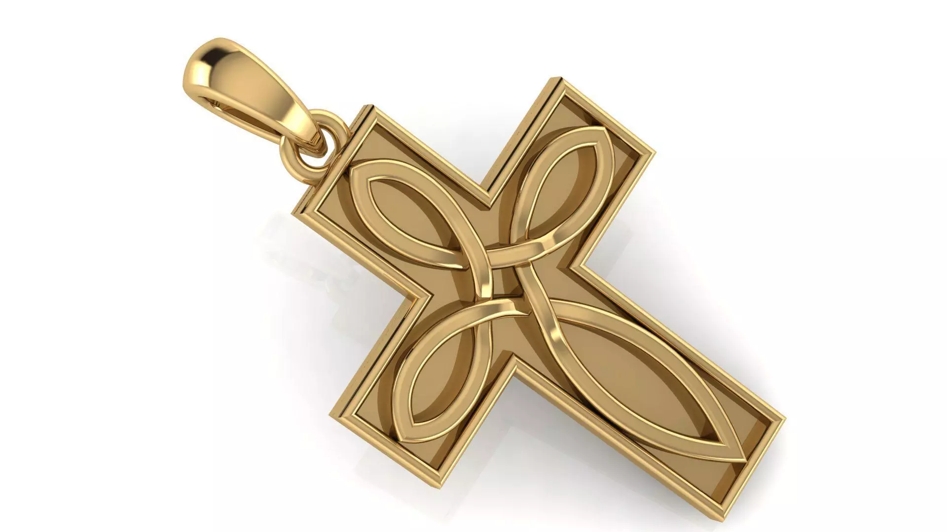 CROSS PENDANT CR153 3D print model_0