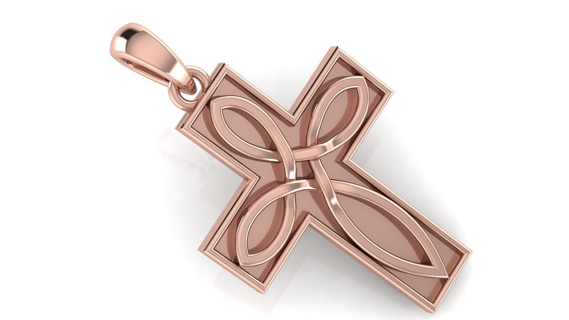 CROSS PENDANT CR153 3D print model_2