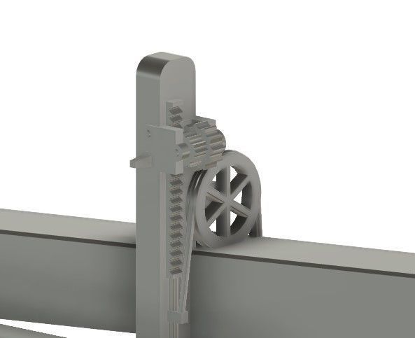 Model Railway Canal Lock Gates 3D print model_12