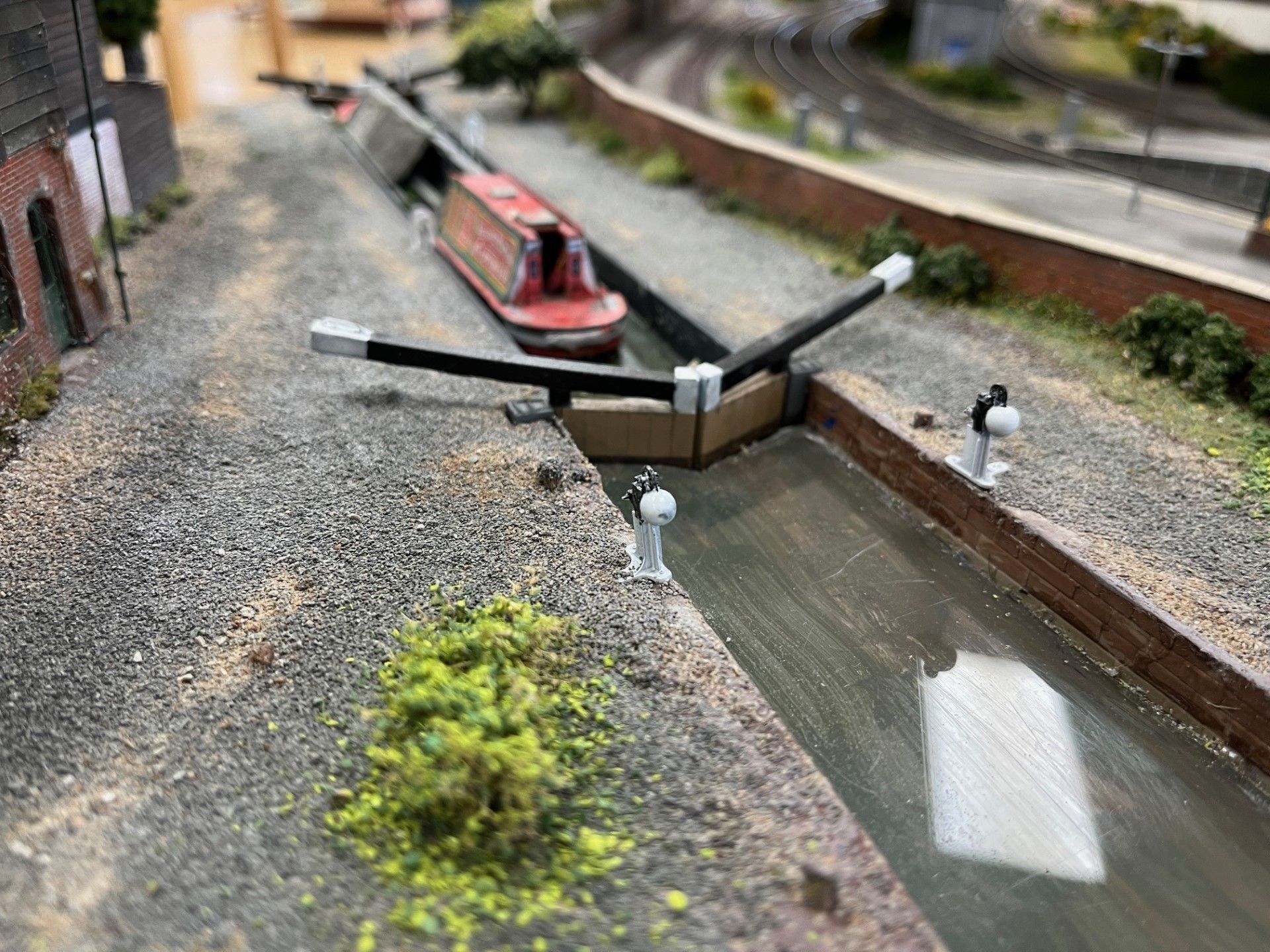 Model Railway Canal Lock Gates 3D print model_2